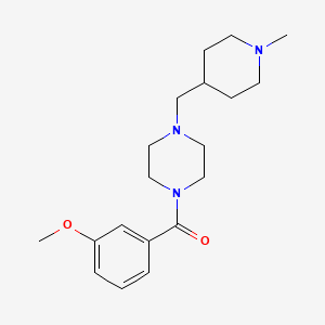 (3-Methoxyphenyl)-[4-[(1-methylpiperidin-4-yl)methyl]piperazin-1-yl]methanone