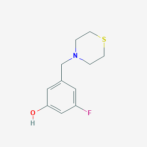 3-Fluoro-5-(thiomorpholin-4-ylmethyl)phenol