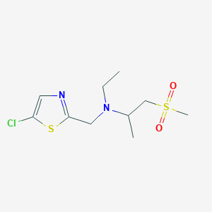 N-[(5-chloro-1,3-thiazol-2-yl)methyl]-N-ethyl-1-methylsulfonylpropan-2-amine