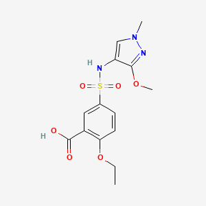 2-Ethoxy-5-[(3-methoxy-1-methylpyrazol-4-yl)sulfamoyl]benzoic acid