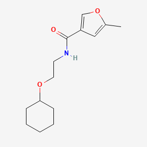 N-(2-cyclohexyloxyethyl)-5-methylfuran-3-carboxamide