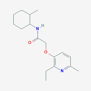 molecular formula C17H26N2O2 B6970982 2-(2-ethyl-6-methylpyridin-3-yl)oxy-N-(2-methylcyclohexyl)acetamide 