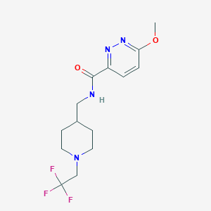 6-methoxy-N-[[1-(2,2,2-trifluoroethyl)piperidin-4-yl]methyl]pyridazine-3-carboxamide