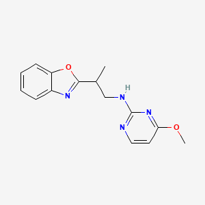 N-[2-(1,3-benzoxazol-2-yl)propyl]-4-methoxypyrimidin-2-amine