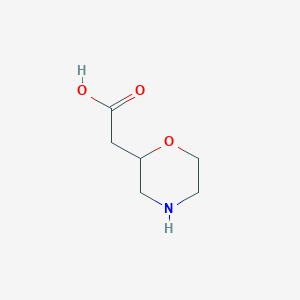 molecular formula C6H11NO3 B069712 2-Morpholineacetic acid CAS No. 180863-27-8