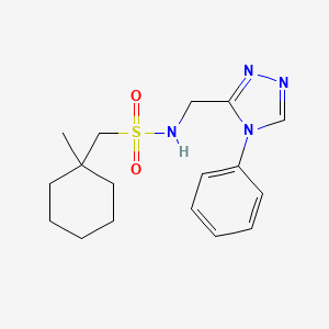 1-(1-methylcyclohexyl)-N-[(4-phenyl-1,2,4-triazol-3-yl)methyl]methanesulfonamide