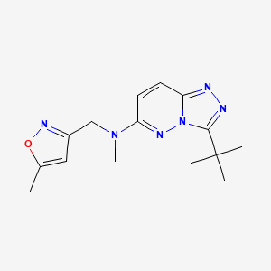 3-tert-butyl-N-methyl-N-[(5-methyl-1,2-oxazol-3-yl)methyl]-[1,2,4]triazolo[4,3-b]pyridazin-6-amine