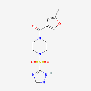 (5-methylfuran-3-yl)-[4-(1H-1,2,4-triazol-5-ylsulfonyl)piperazin-1-yl]methanone