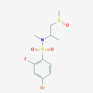 4-bromo-2-fluoro-N-methyl-N-(1-methylsulfinylpropan-2-yl)benzenesulfonamide