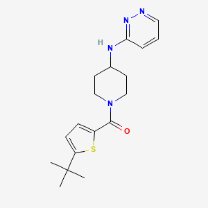 (5-Tert-butylthiophen-2-yl)-[4-(pyridazin-3-ylamino)piperidin-1-yl]methanone