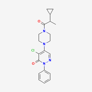 4-Chloro-5-[4-(2-cyclopropylpropanoyl)piperazin-1-yl]-2-phenylpyridazin-3-one