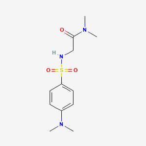 2-[[4-(dimethylamino)phenyl]sulfonylamino]-N,N-dimethylacetamide