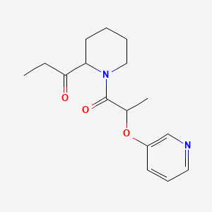 1-(2-Propanoylpiperidin-1-yl)-2-pyridin-3-yloxypropan-1-one