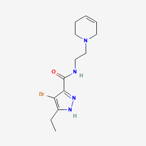 4-bromo-N-[2-(3,6-dihydro-2H-pyridin-1-yl)ethyl]-5-ethyl-1H-pyrazole-3-carboxamide