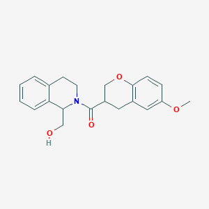 [1-(hydroxymethyl)-3,4-dihydro-1H-isoquinolin-2-yl]-(6-methoxy-3,4-dihydro-2H-chromen-3-yl)methanone