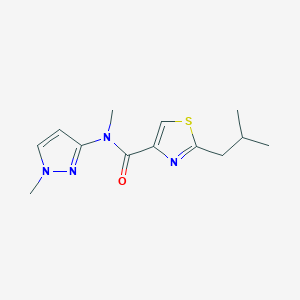 N-methyl-2-(2-methylpropyl)-N-(1-methylpyrazol-3-yl)-1,3-thiazole-4-carboxamide