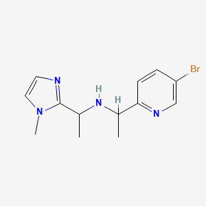 1-(5-bromopyridin-2-yl)-N-[1-(1-methylimidazol-2-yl)ethyl]ethanamine