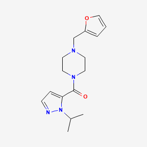 [4-(Furan-2-ylmethyl)piperazin-1-yl]-(2-propan-2-ylpyrazol-3-yl)methanone