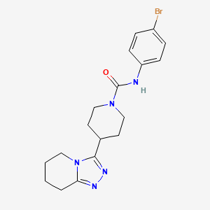 N-(4-bromophenyl)-4-(5,6,7,8-tetrahydro-[1,2,4]triazolo[4,3-a]pyridin-3-yl)piperidine-1-carboxamide