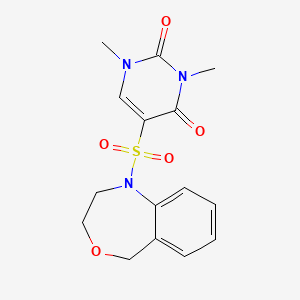 5-(3,5-dihydro-2H-4,1-benzoxazepin-1-ylsulfonyl)-1,3-dimethylpyrimidine-2,4-dione