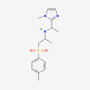 N-[1-(1-methylimidazol-2-yl)ethyl]-1-(4-methylphenyl)sulfonylpropan-2-amine