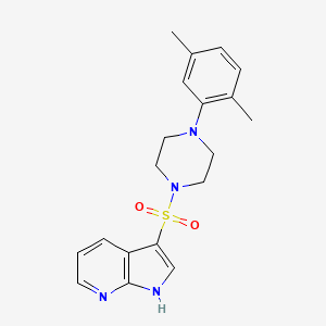 3-[4-(2,5-dimethylphenyl)piperazin-1-yl]sulfonyl-1H-pyrrolo[2,3-b]pyridine