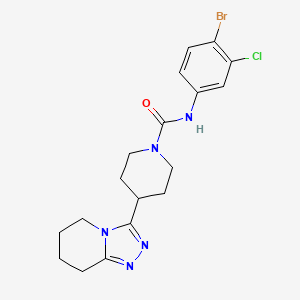 N-(4-bromo-3-chlorophenyl)-4-(5,6,7,8-tetrahydro-[1,2,4]triazolo[4,3-a]pyridin-3-yl)piperidine-1-carboxamide