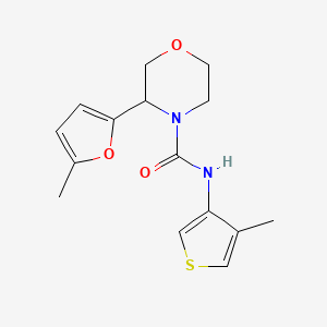 3-(5-methylfuran-2-yl)-N-(4-methylthiophen-3-yl)morpholine-4-carboxamide