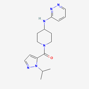 (2-Propan-2-ylpyrazol-3-yl)-[4-(pyridazin-3-ylamino)piperidin-1-yl]methanone