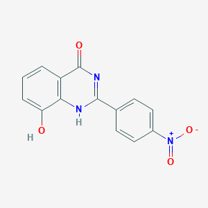 molecular formula C14H9N3O4 B069721 8-Hydroxy-2-(4-nitro-phenyl)-3H-quinazolin-4-one CAS No. 172462-88-3