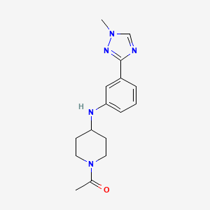 1-[4-[3-(1-Methyl-1,2,4-triazol-3-yl)anilino]piperidin-1-yl]ethanone