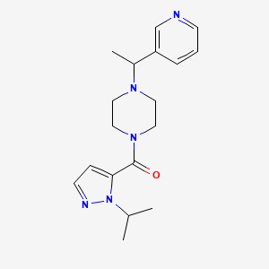 (2-Propan-2-ylpyrazol-3-yl)-[4-(1-pyridin-3-ylethyl)piperazin-1-yl]methanone