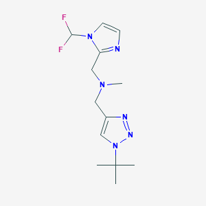 1-(1-tert-butyltriazol-4-yl)-N-[[1-(difluoromethyl)imidazol-2-yl]methyl]-N-methylmethanamine