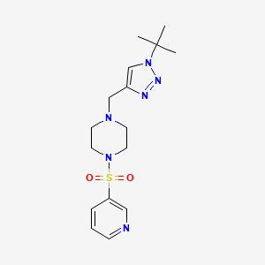 1-[(1-Tert-butyltriazol-4-yl)methyl]-4-pyridin-3-ylsulfonylpiperazine