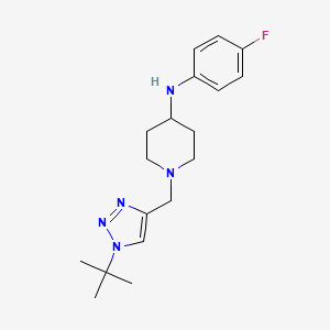 1-[(1-tert-butyltriazol-4-yl)methyl]-N-(4-fluorophenyl)piperidin-4-amine