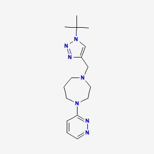 1-[(1-Tert-butyltriazol-4-yl)methyl]-4-pyridazin-3-yl-1,4-diazepane