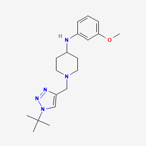 1-[(1-tert-butyltriazol-4-yl)methyl]-N-(3-methoxyphenyl)piperidin-4-amine