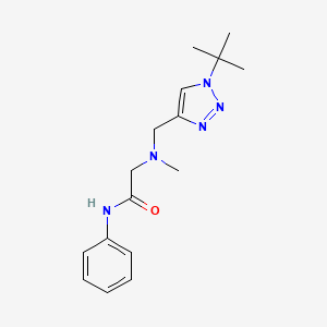 2-[(1-tert-butyltriazol-4-yl)methyl-methylamino]-N-phenylacetamide