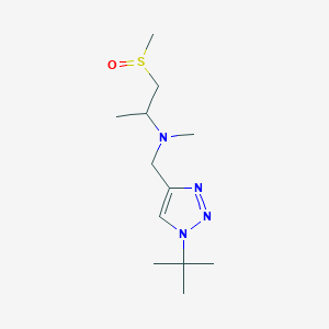 molecular formula C12H24N4OS B6972208 N-[(1-tert-butyltriazol-4-yl)methyl]-N-methyl-1-methylsulfinylpropan-2-amine 