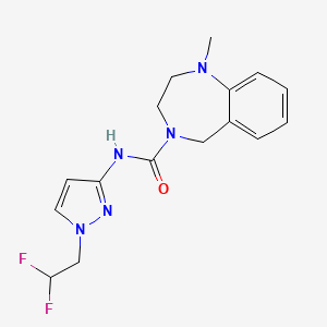 N-[1-(2,2-difluoroethyl)pyrazol-3-yl]-1-methyl-3,5-dihydro-2H-1,4-benzodiazepine-4-carboxamide