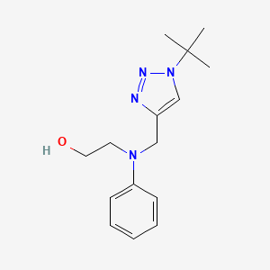 2-[N-[(1-tert-butyltriazol-4-yl)methyl]anilino]ethanol