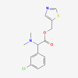 1,3-Thiazol-5-ylmethyl 2-(3-chlorophenyl)-2-(dimethylamino)acetate