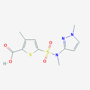 3-Methyl-5-[methyl-(1-methylpyrazol-3-yl)sulfamoyl]thiophene-2-carboxylic acid