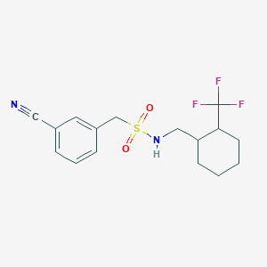 1-(3-cyanophenyl)-N-[[2-(trifluoromethyl)cyclohexyl]methyl]methanesulfonamide