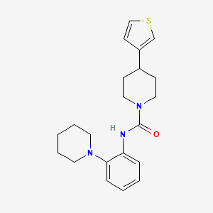 N-(2-piperidin-1-ylphenyl)-4-thiophen-3-ylpiperidine-1-carboxamide