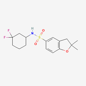 N-(3,3-difluorocyclohexyl)-2,2-dimethyl-3H-1-benzofuran-5-sulfonamide