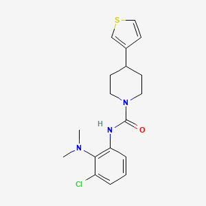 N-[3-chloro-2-(dimethylamino)phenyl]-4-thiophen-3-ylpiperidine-1-carboxamide