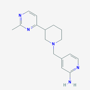 4-[[3-(2-Methylpyrimidin-4-yl)piperidin-1-yl]methyl]pyridin-2-amine