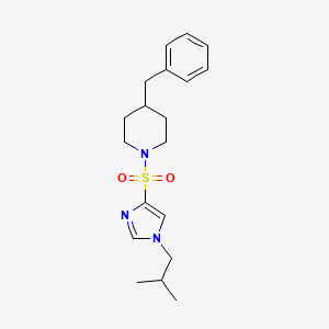 4-Benzyl-1-[1-(2-methylpropyl)imidazol-4-yl]sulfonylpiperidine