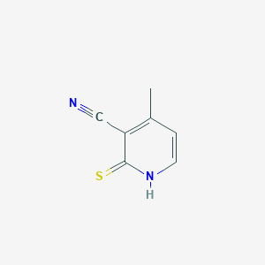 molecular formula C7H6N2S B069725 2-Mercapto-4-methylnicotinonitrile CAS No. 169141-80-4